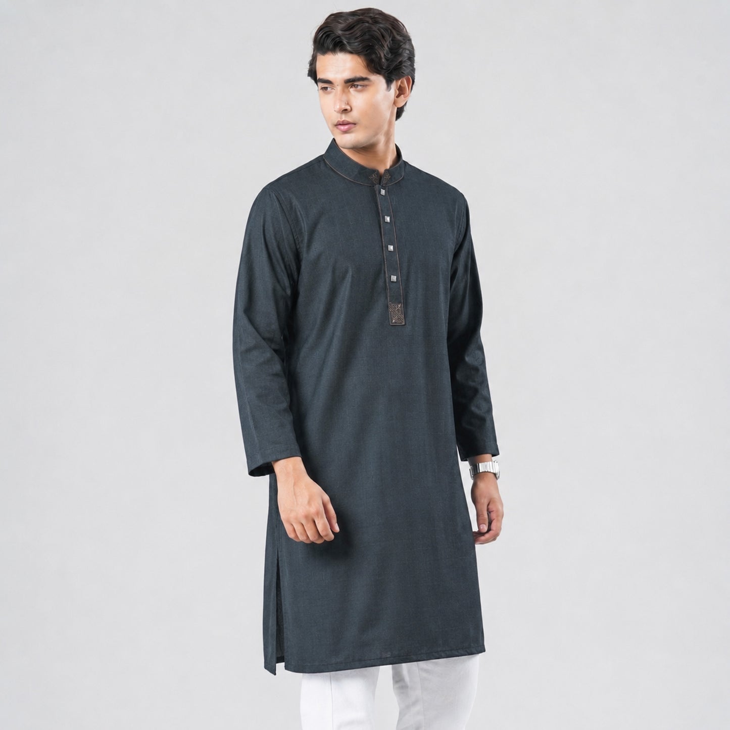 Men’s Charcoal Panjabi