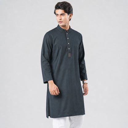Men’s Charcoal Panjabi