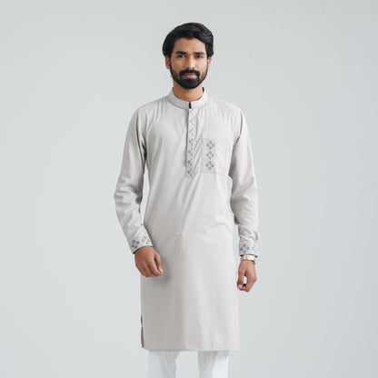 Men’s Embroidery Jacquard Panjabi