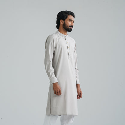 Men’s Grey Embroidery Panjabi
