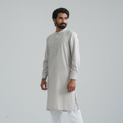 Men’s Grey Embroidery Panjabi