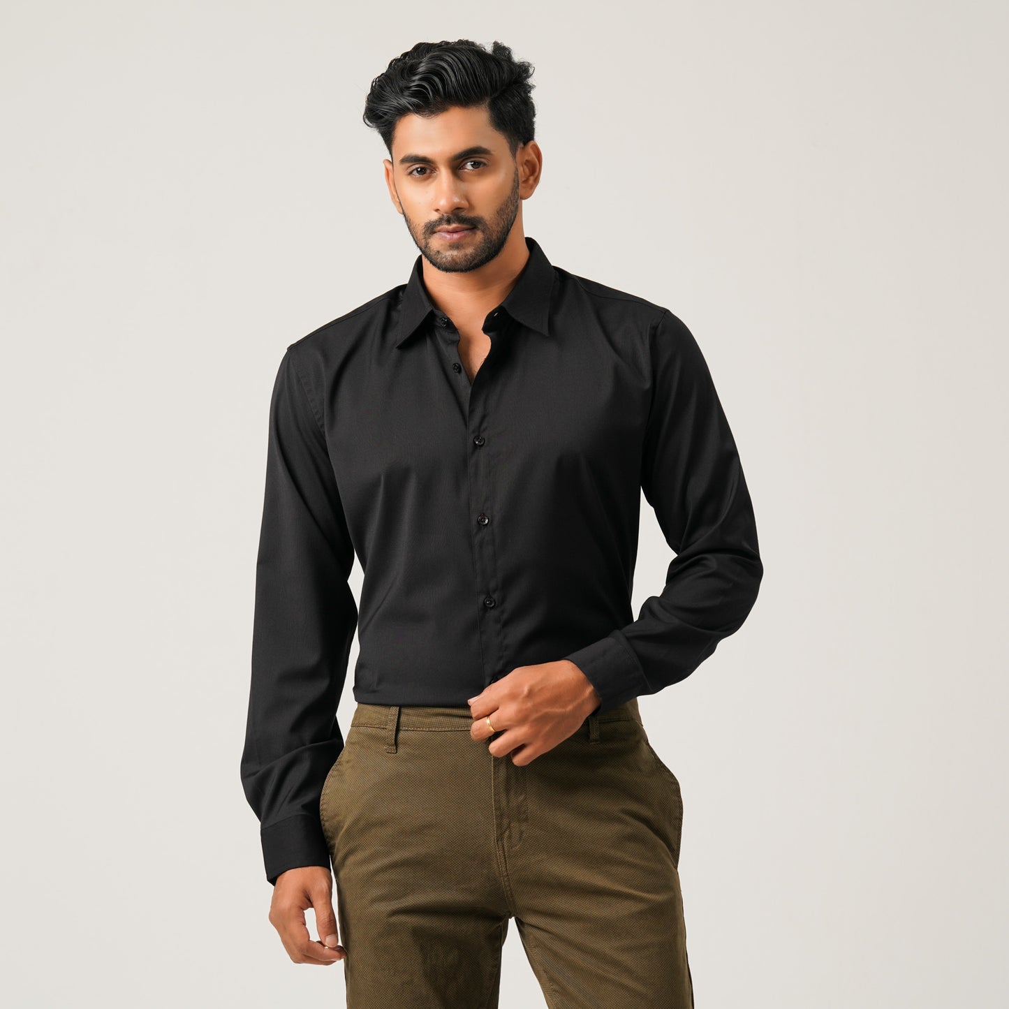 Mens Black Shirt