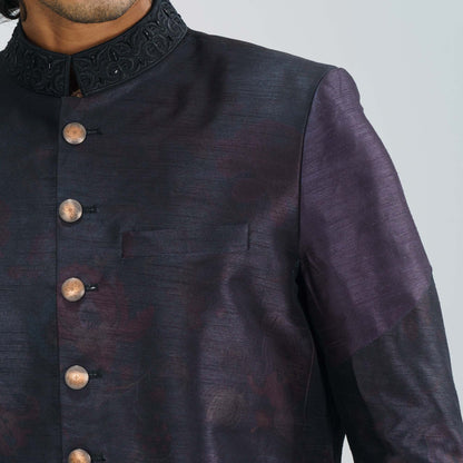 Mens Balck Sherwani