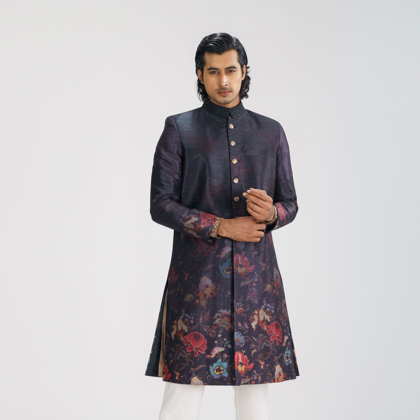 Mens Balck Sherwani