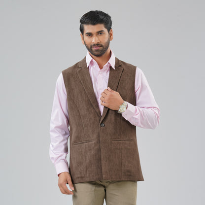 Mens Mocha Vest