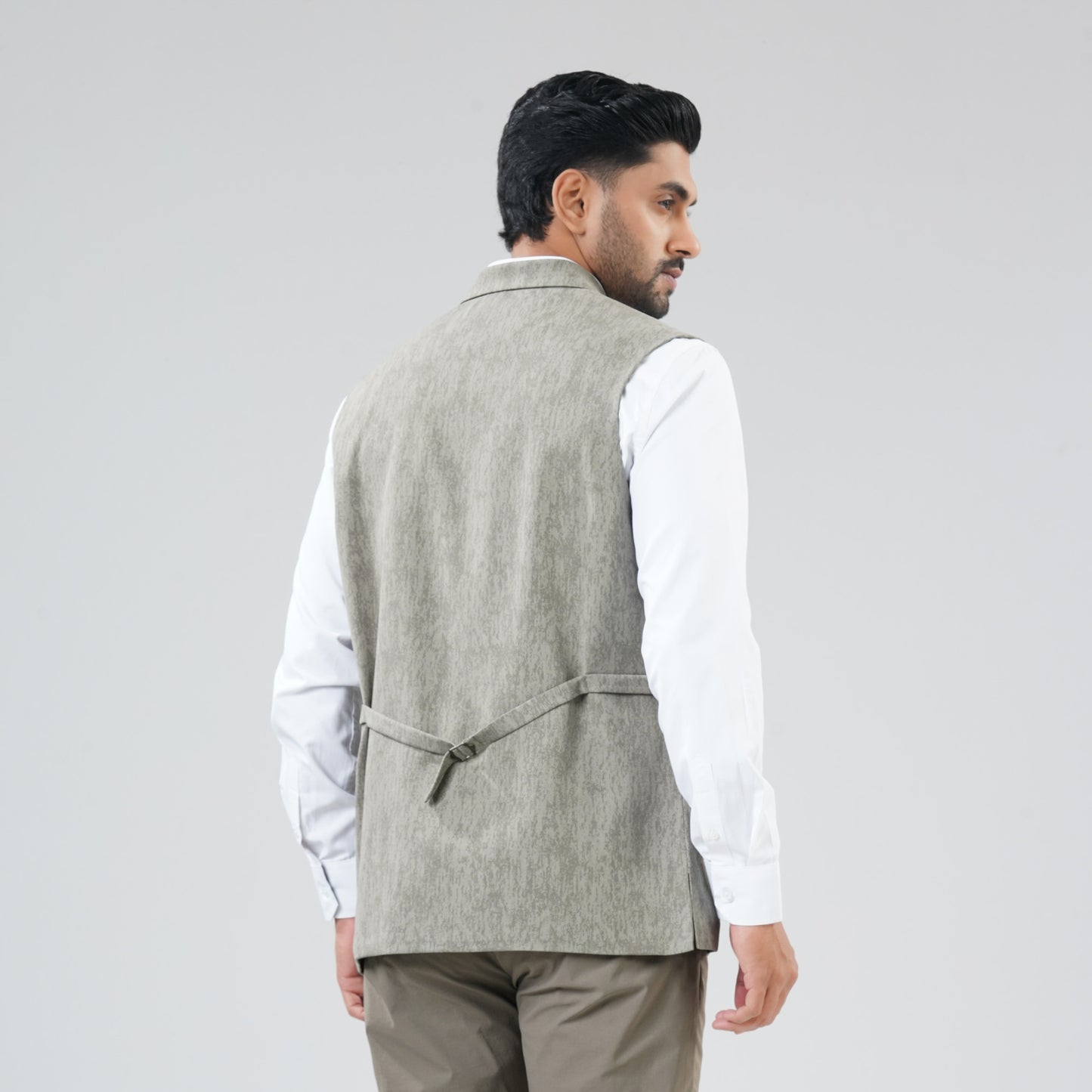 Mens Army Green Vest