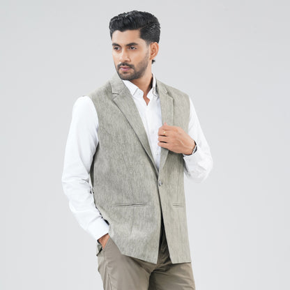 Mens Army Green Vest