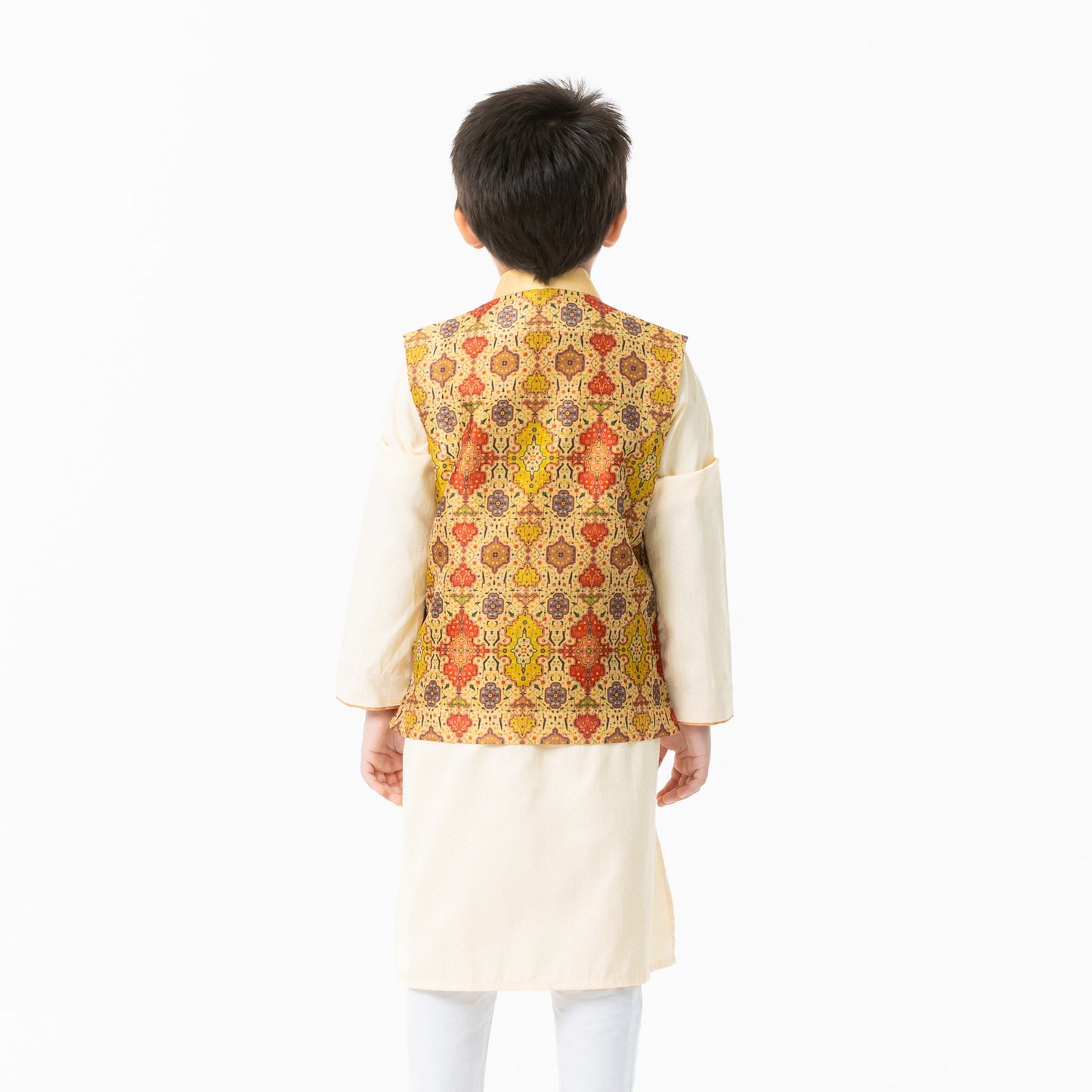 Boys Multi-Color Digital Print Vest