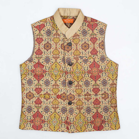 Boys Multi-Color Digital Print Vest
