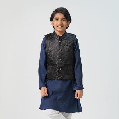 Boys Jet Black Vest