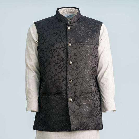 Mens Jet Black Vest