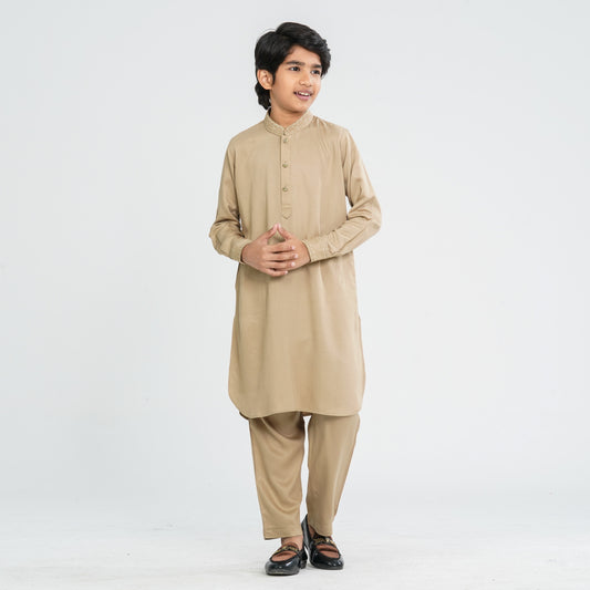 Boy's Blended Suiting Kabli Set