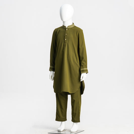 Boy's Viscose Embroidered Kabli