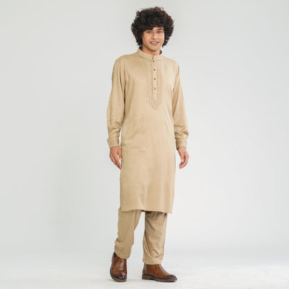 Men’s Bronze Embroidered Kabli