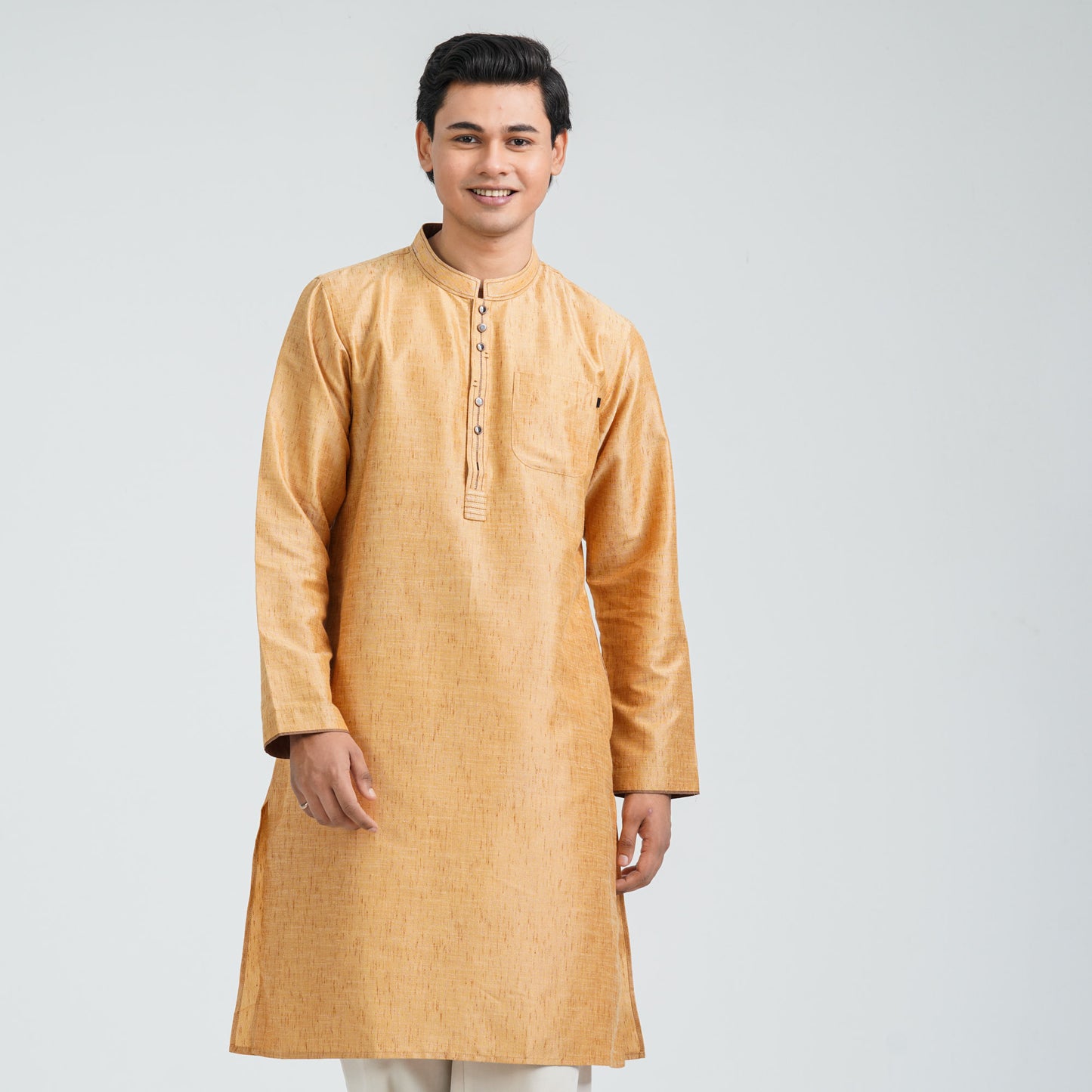 Men’s Brown Basic Panjabi