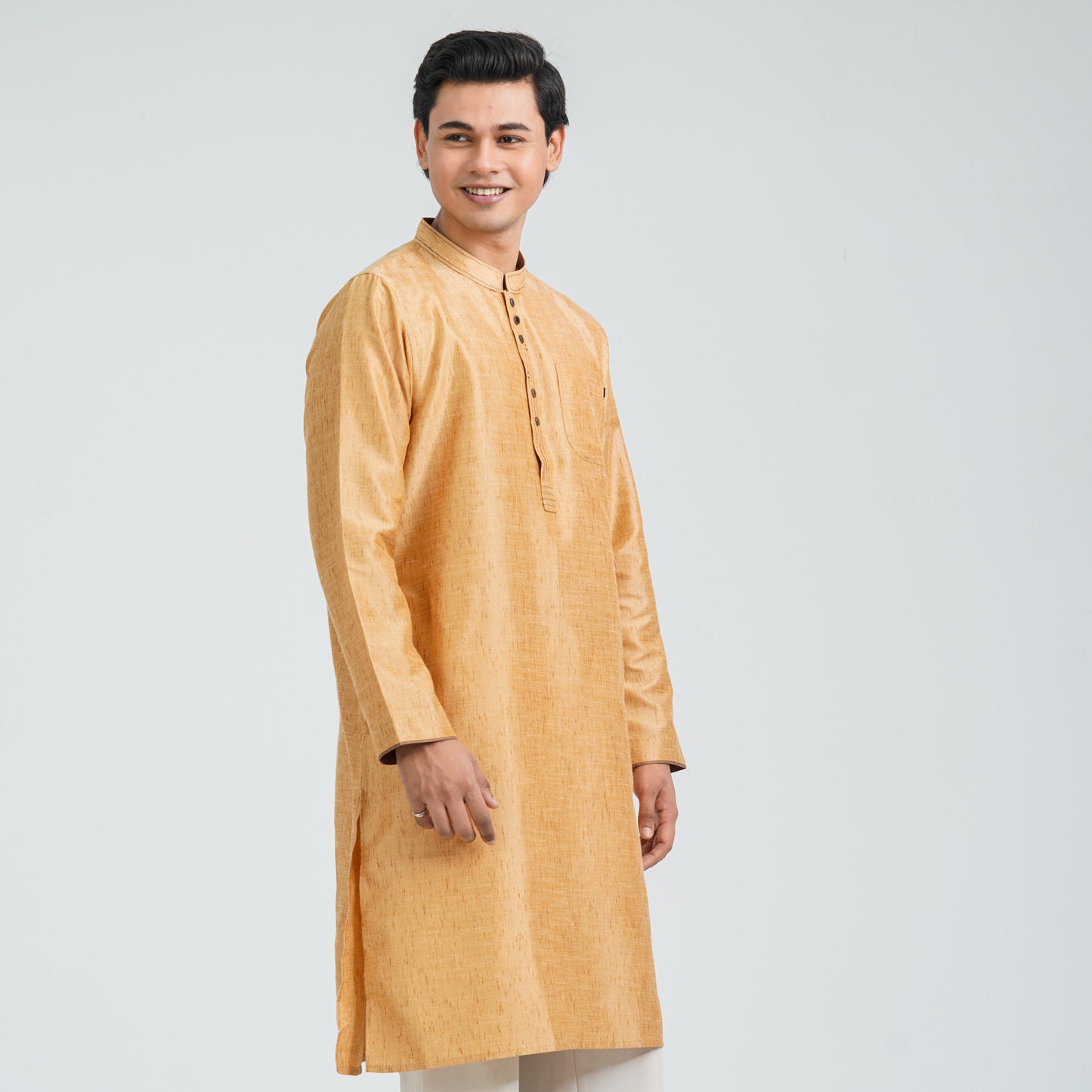 Men’s Brown Basic Panjabi