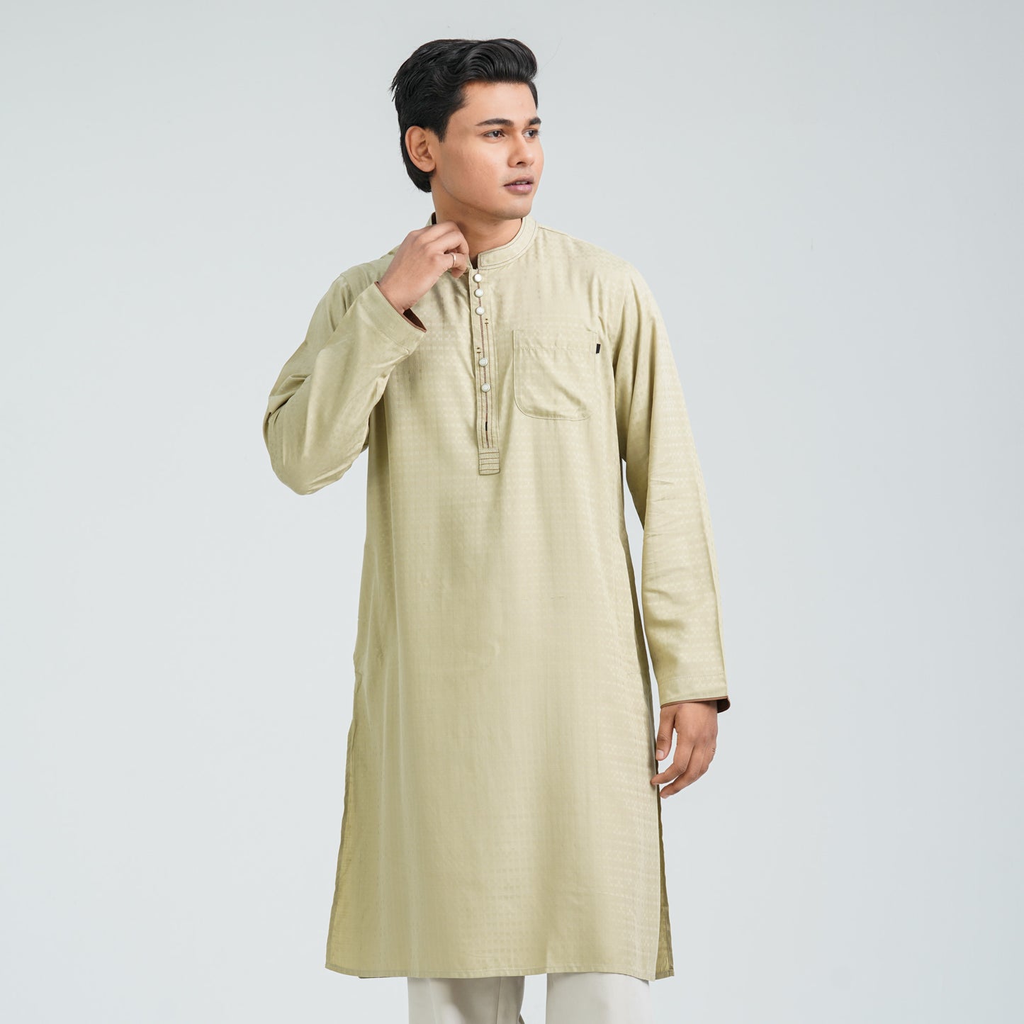 Men’s Pastel Mint Blended Panjabi