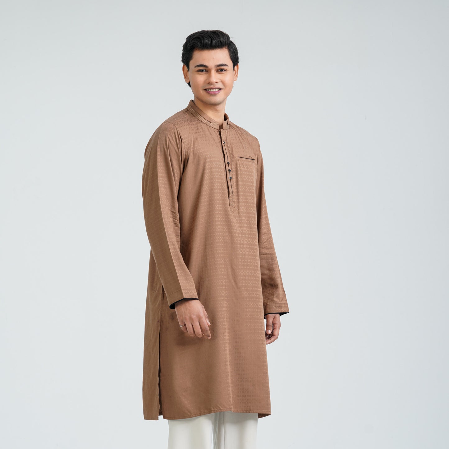Men’s Brown Blended Panjabi