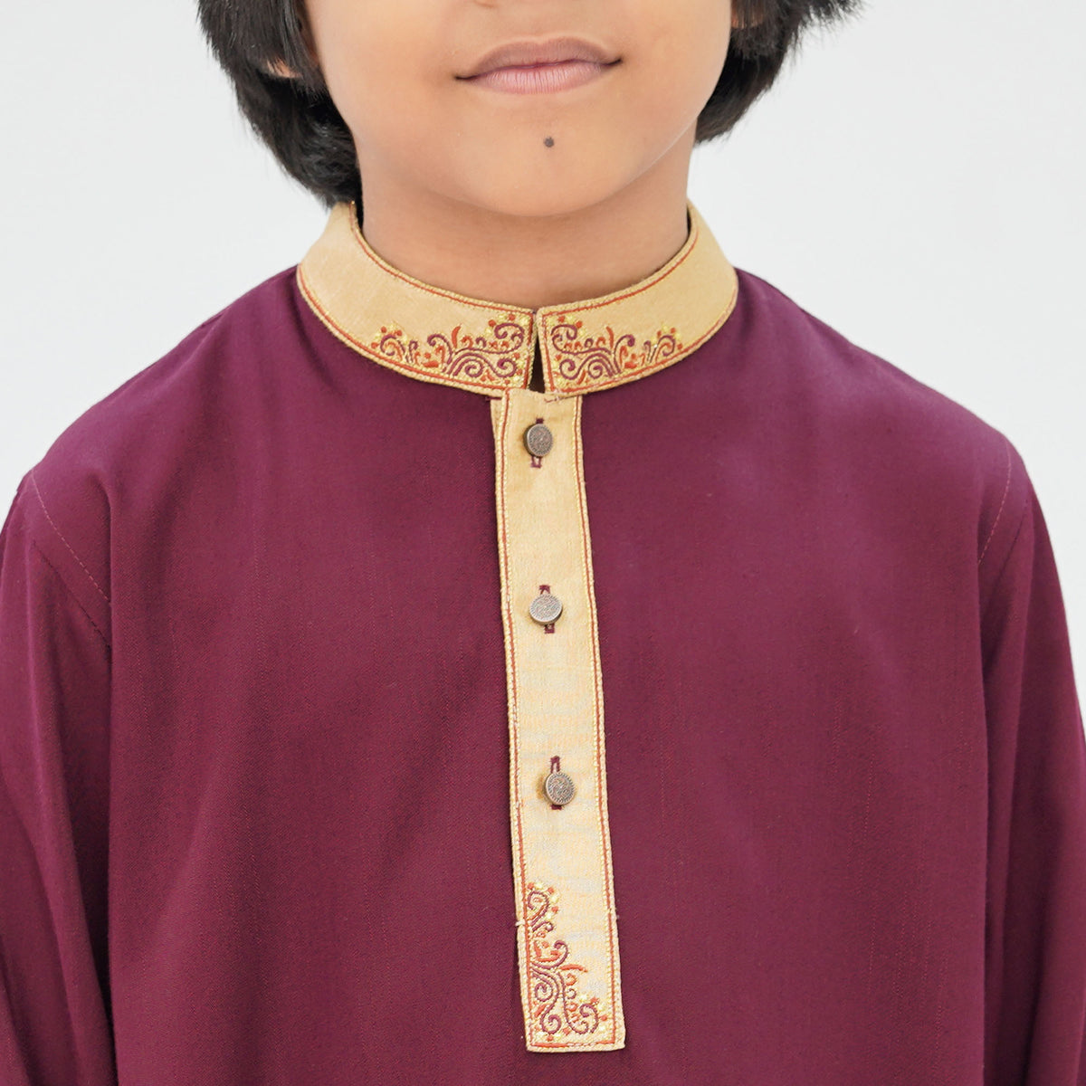 Boys' Maroon Panjabi