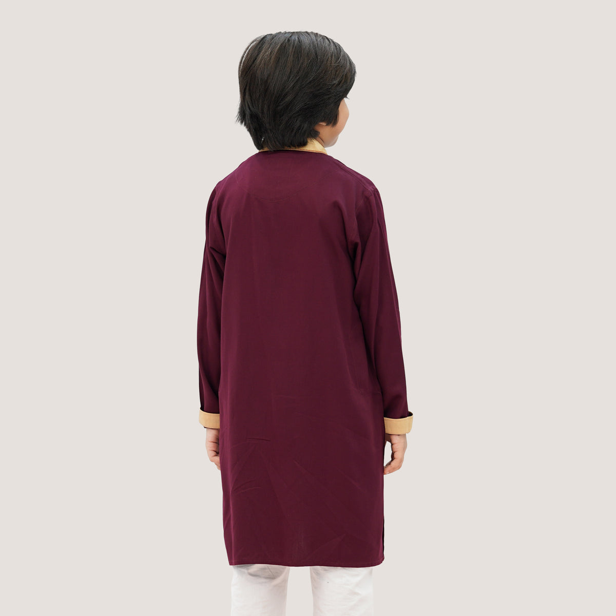 Boys' Maroon Panjabi