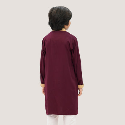 Boys' Maroon Panjabi