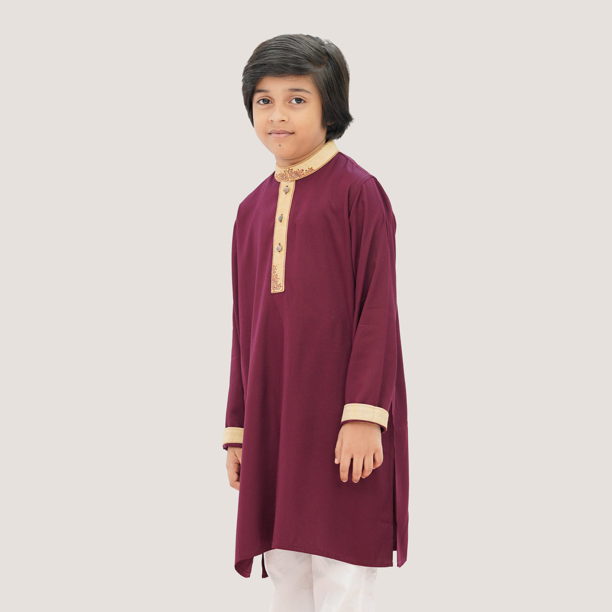 Boys' Maroon Panjabi