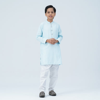 Boy's Sky Blended Panjabi
