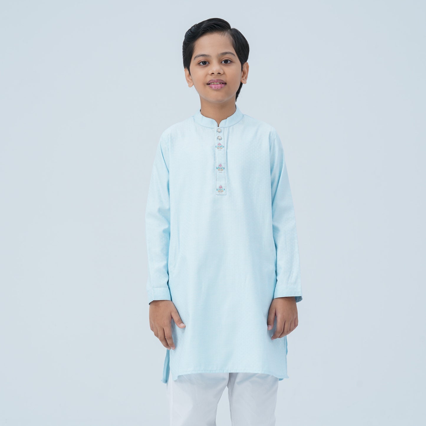 Boy's Sky Blended Panjabi