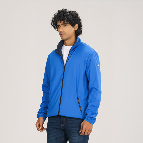 Mens Blue Bomber Jacket