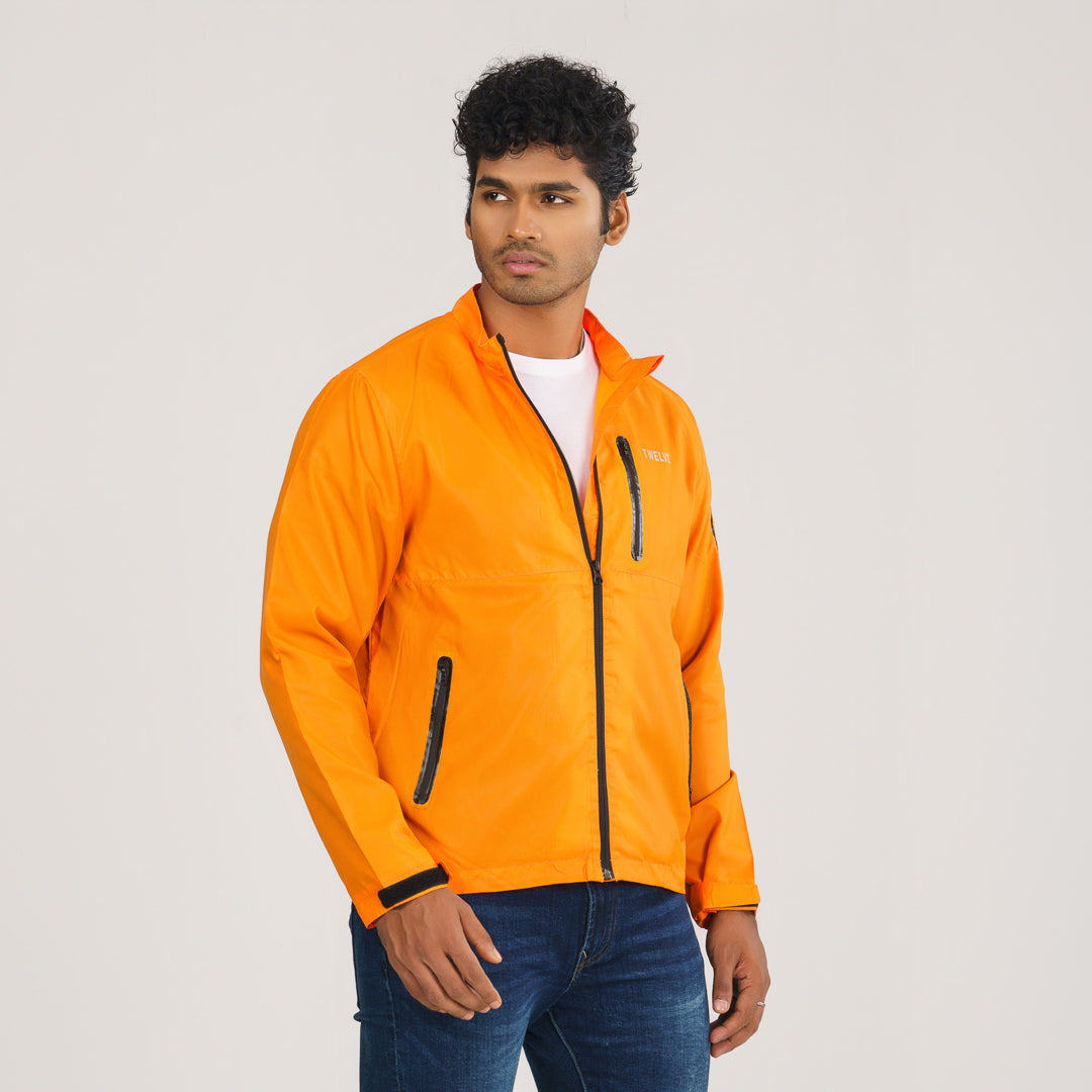 Mens Bomber Jacket- Orange