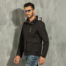 Load image into Gallery viewer, MENS WINDBREAKER- BLACK
