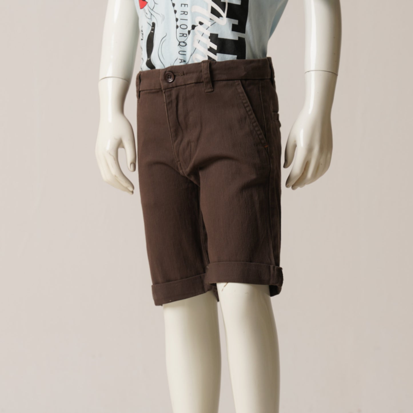 Boys Short Pant-Charcol