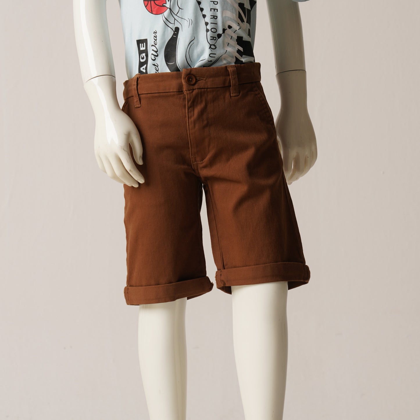 Boys Short Pant-Mustard