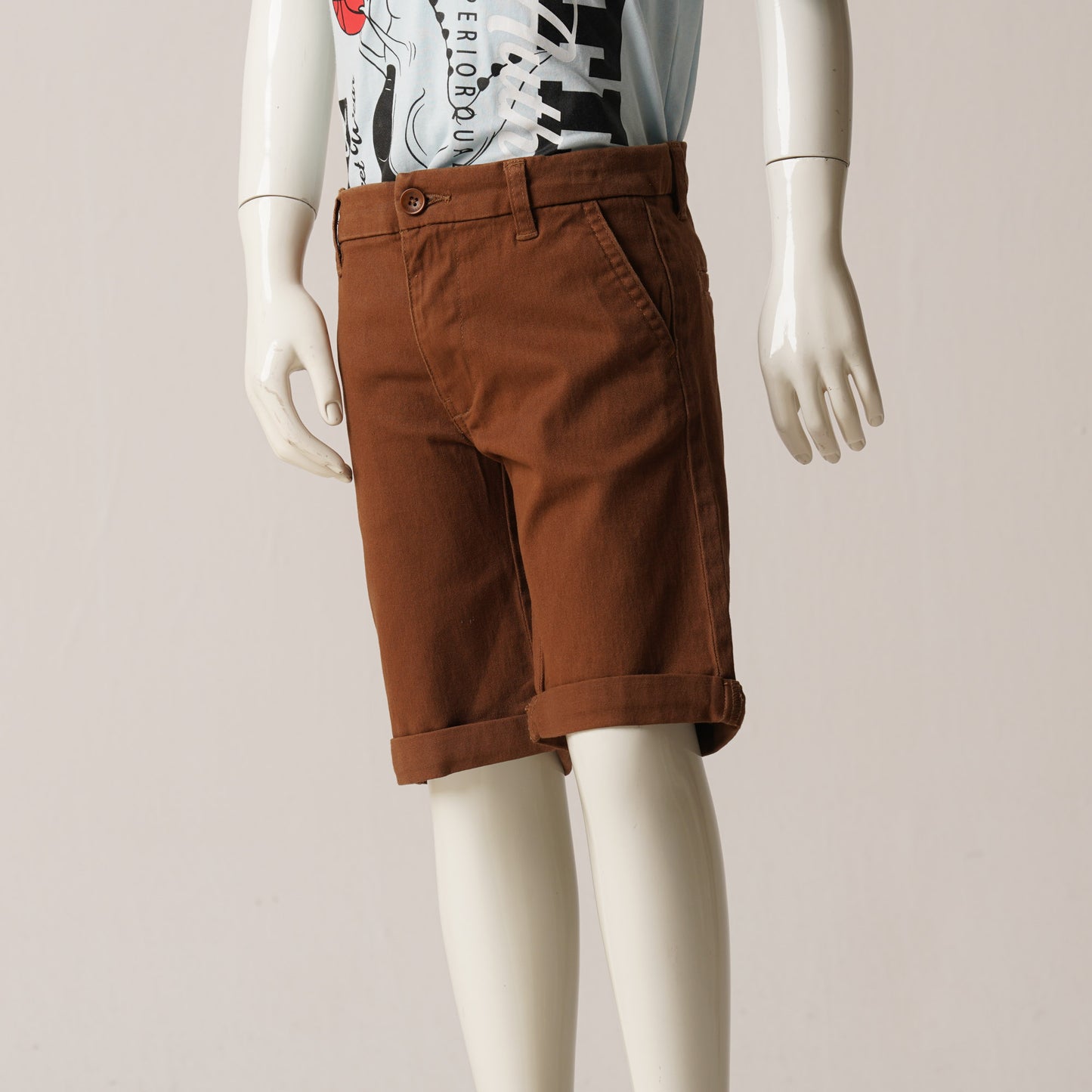 Boys Short Pant-Mustard