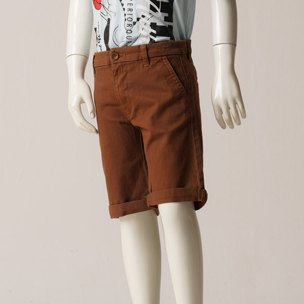 BOYS SHORT PANT-MUSTARD