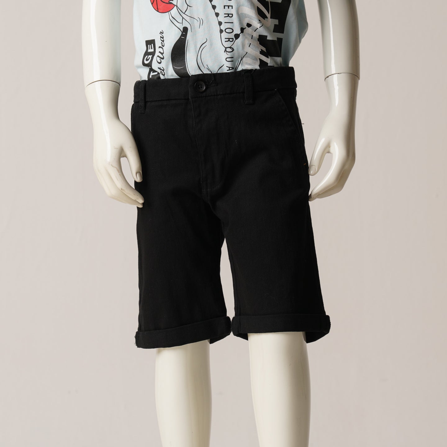 BOYS SHORT PANT-BLACK 1