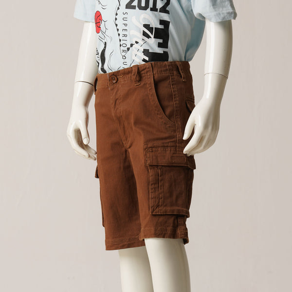 SHORT CARGO PANT-MUSTARD