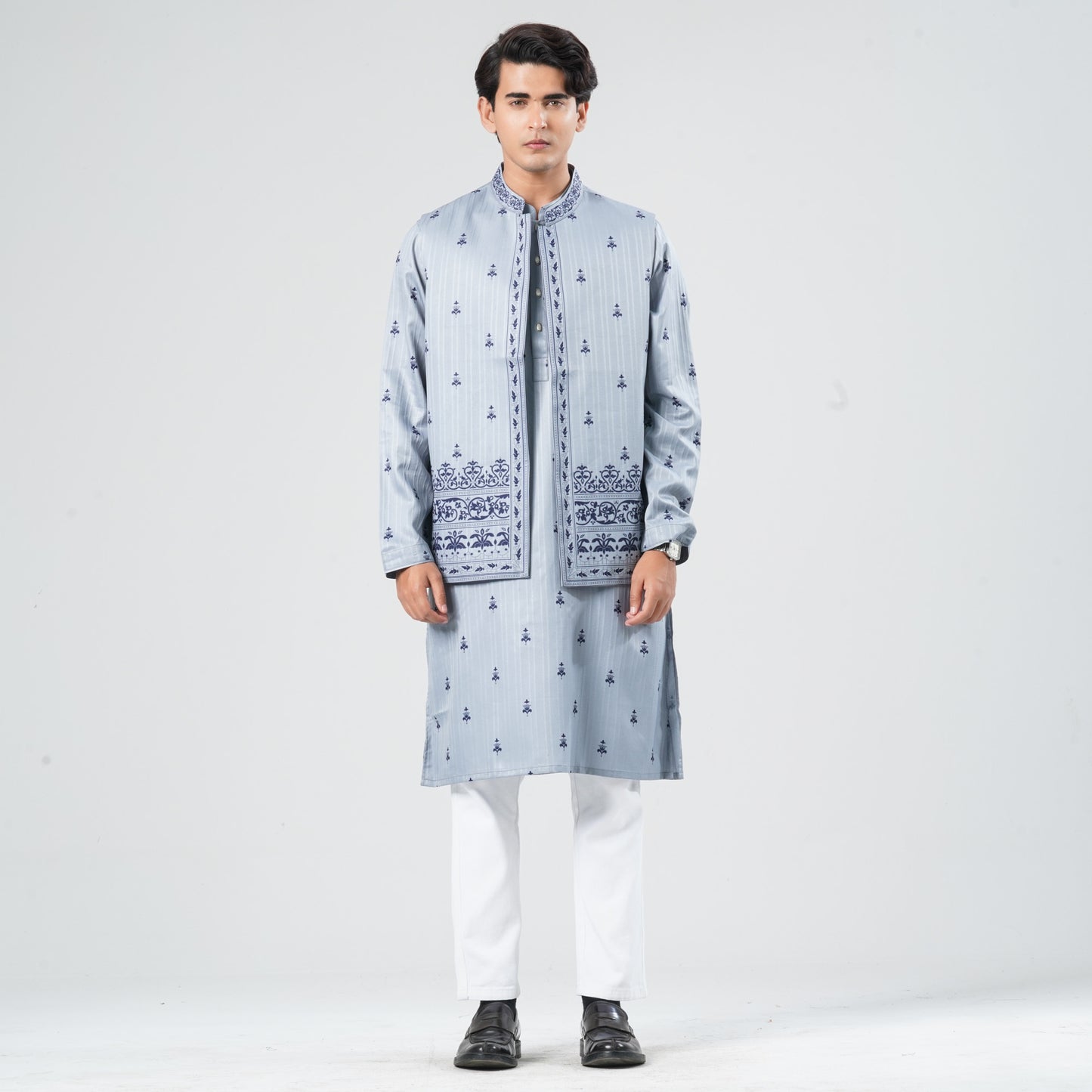 Men's Cotton Blended Panjabi Set