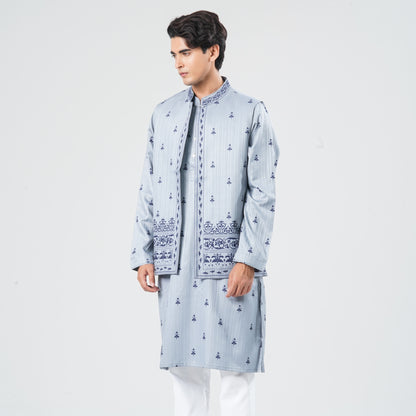 Men's Cotton Blended Panjabi Set