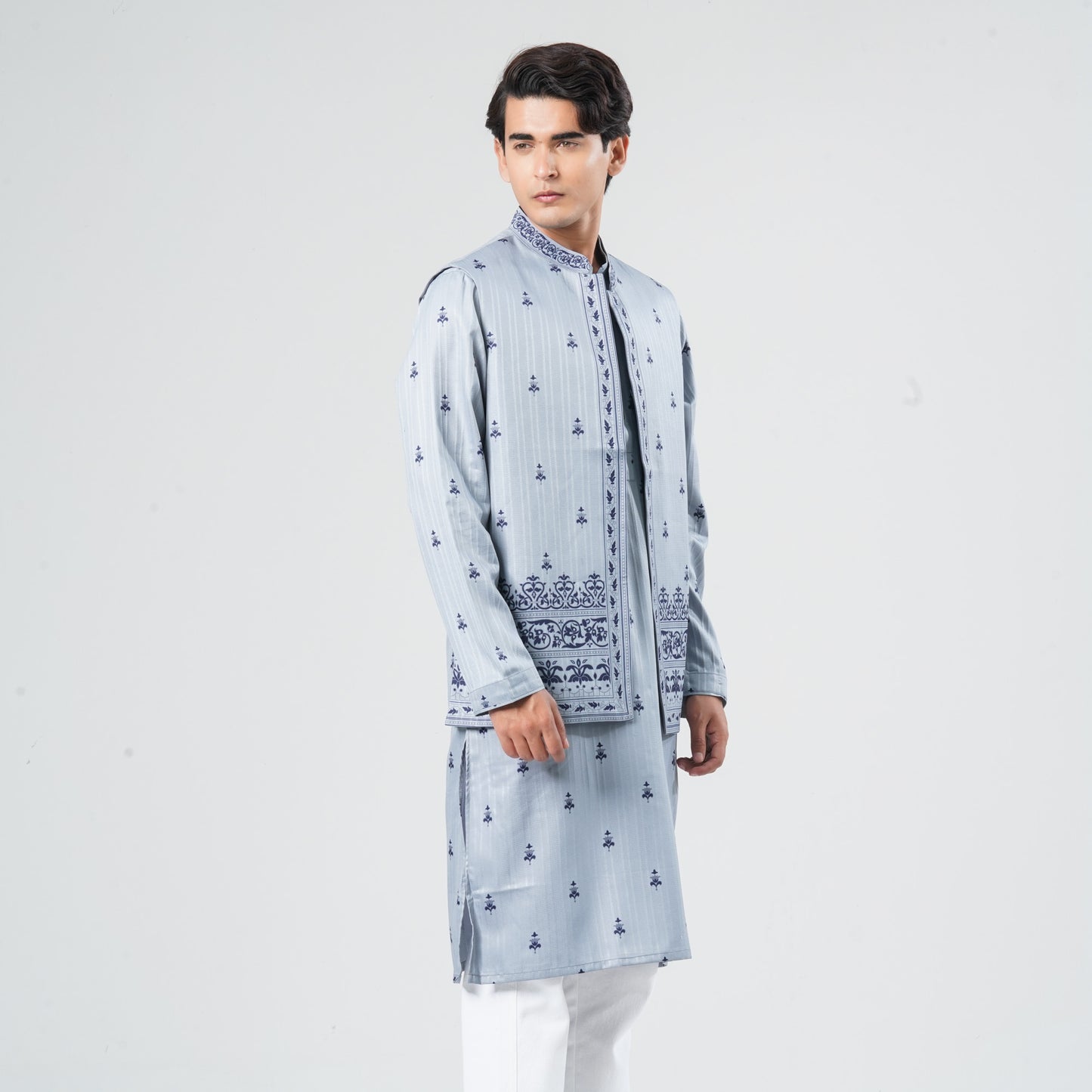 Men's Cotton Blended Panjabi Set
