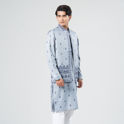 Men's Cotton Blended Panjabi Set