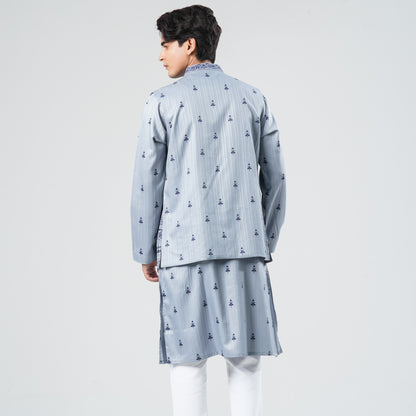 Men's Cotton Blended Panjabi Set