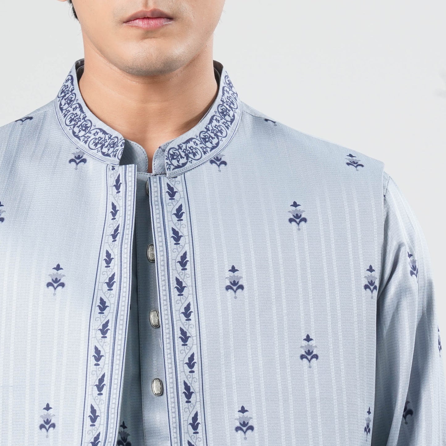 Men's Cotton Blended Panjabi Set
