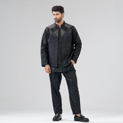 Mens Black Three  Piece Set