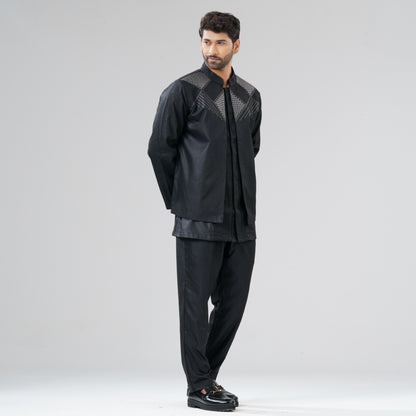 Mens Black Three  Piece Set