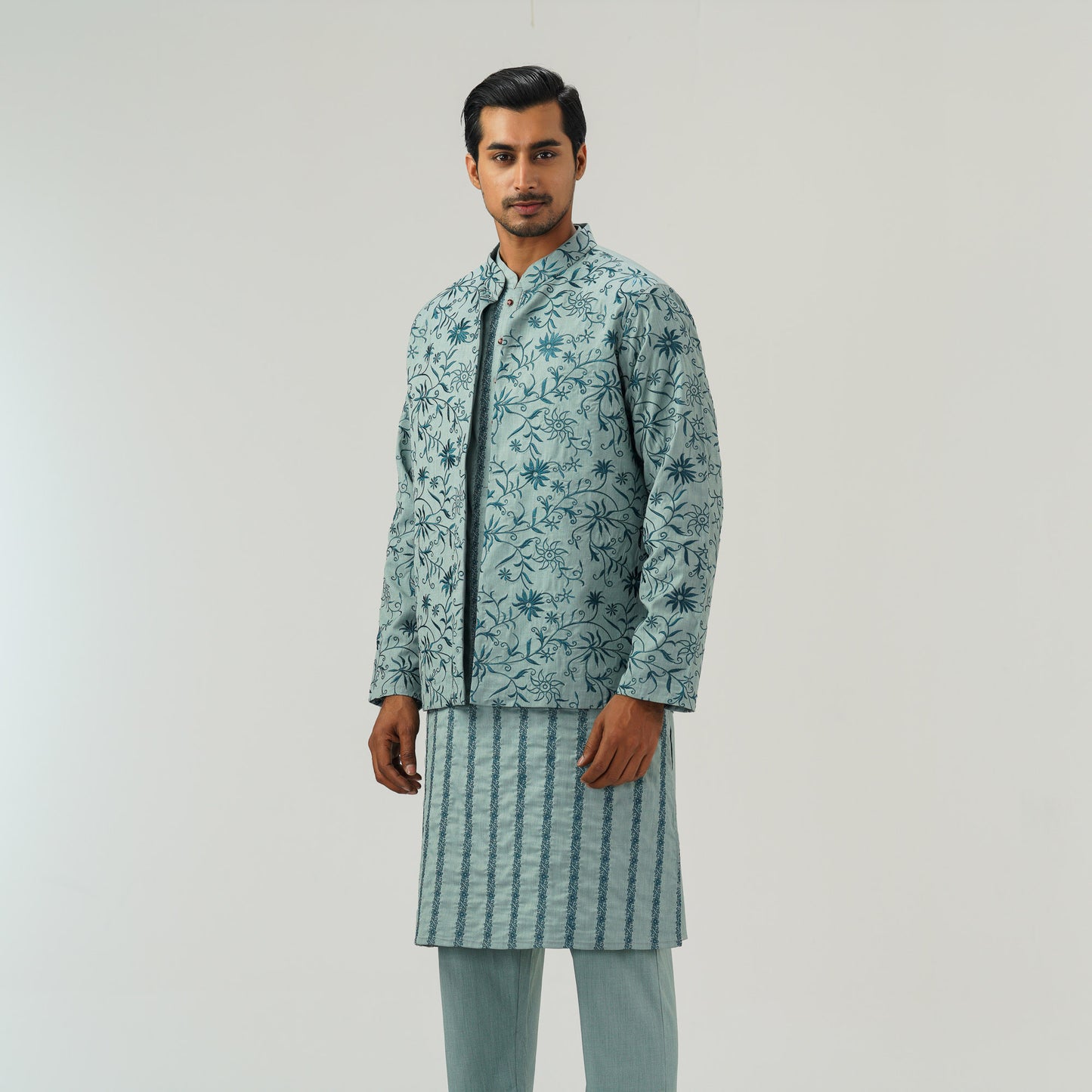 Mens Paste Embroidered Panjabi Set