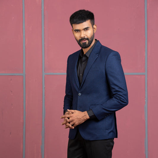 Mens Blazer-Navy Blue