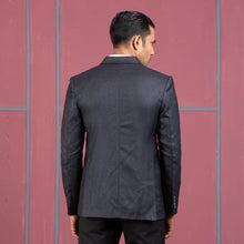 Load image into Gallery viewer, MENS BLAZER- NAVY BLACK CHECK
