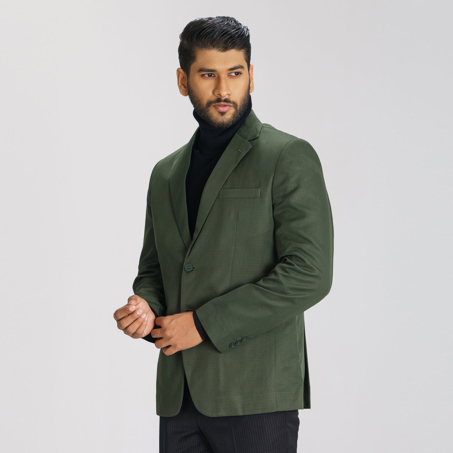 Mens Deep Green Blazer