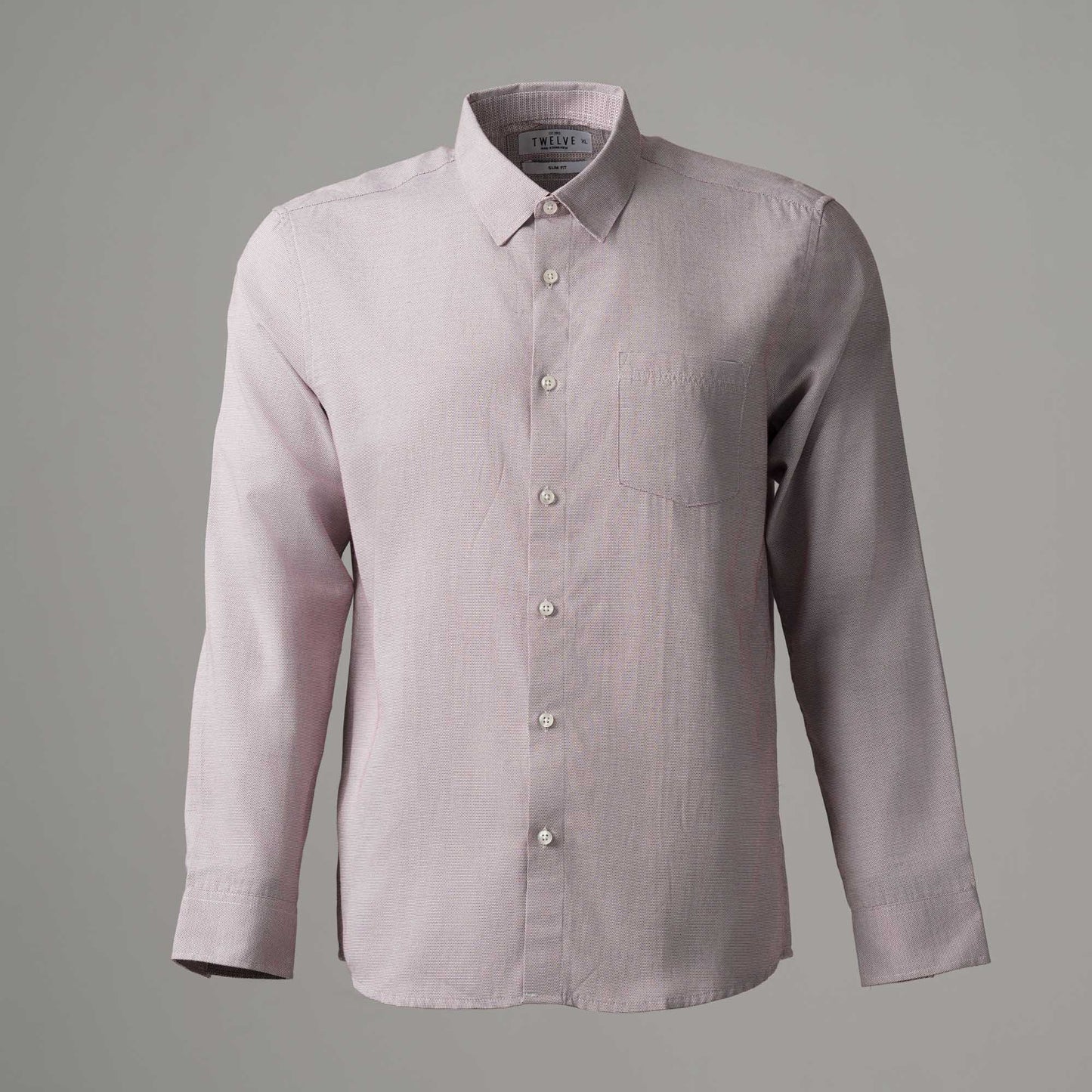 Mens Maroon Formal Shirt